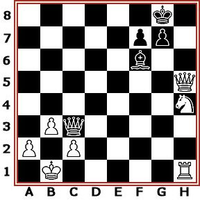 Alekhine alla scacchiera durante una simultanea